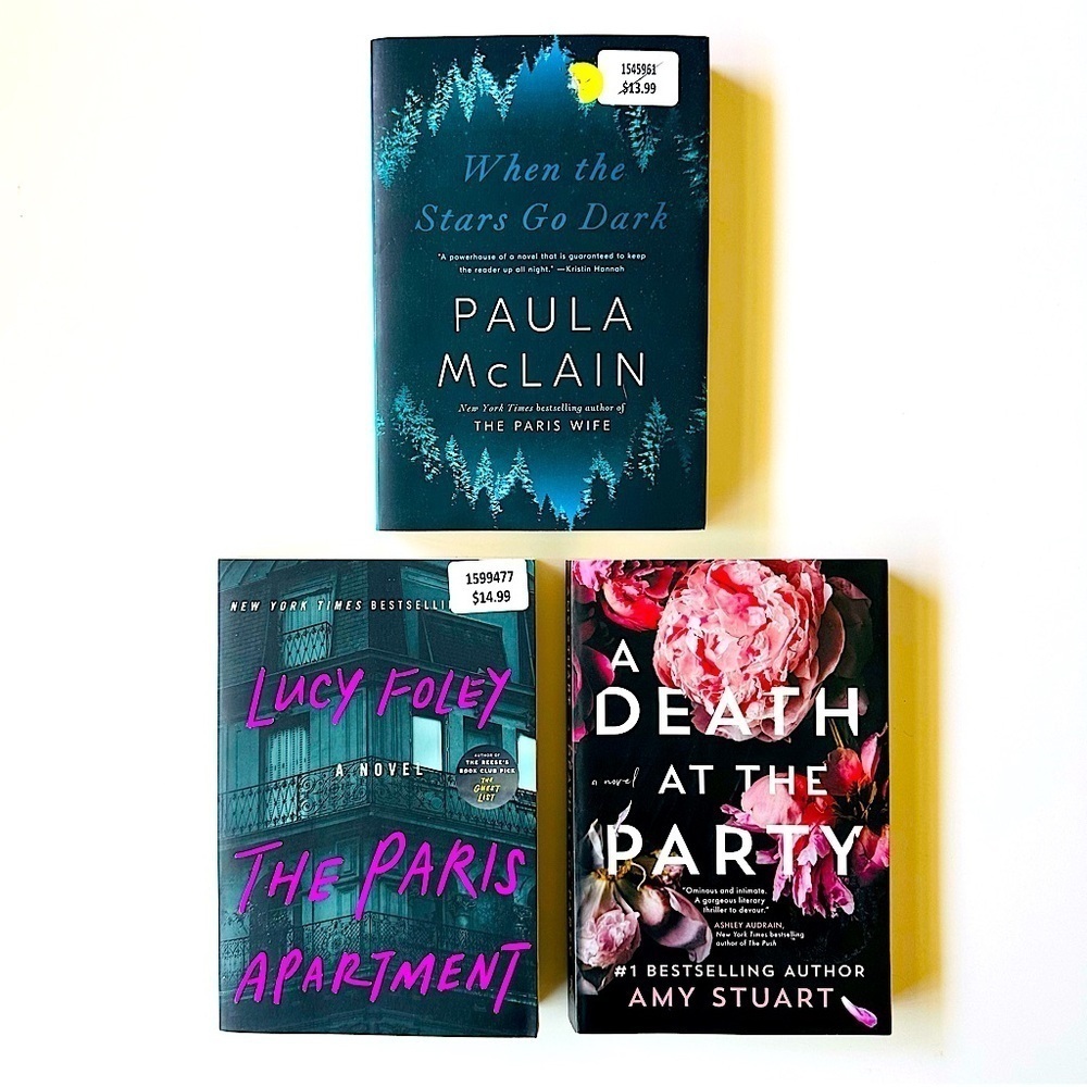 THREE BOOK LOT Thriller Bundle Booktok Reading Beach Summer Fall Winter Reads